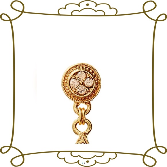 Champagne Teardrop Earings - Picture 2 of 4