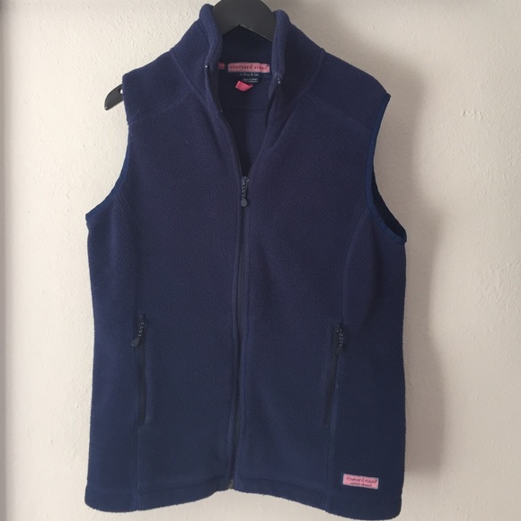 Navy Vineyard Vines Fleece Vest