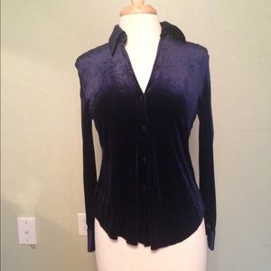 Donna Karan Velvet Shirt