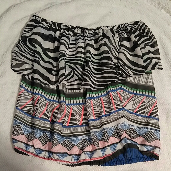 Express strapless blouse small