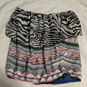 Express strapless blouse small