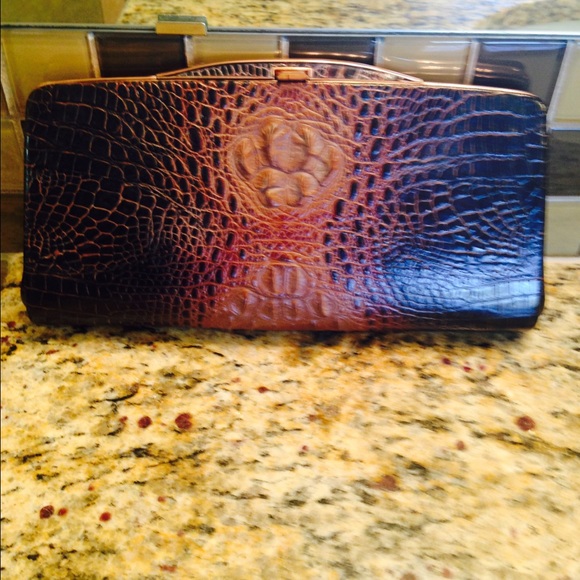 Vintage crocodile clutch