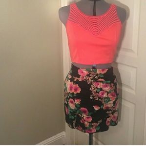 Floral Skirt & Crop Top!