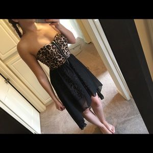 Cheetah High-Low Dress