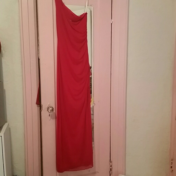 Silky smooth red evening dress