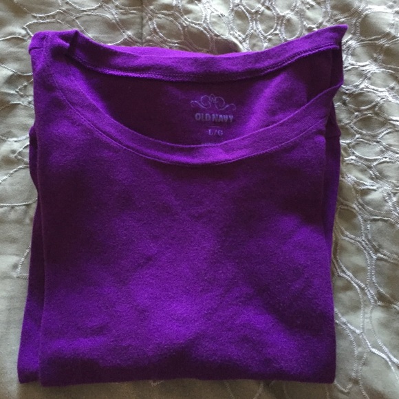 Purple long sleeve shirt