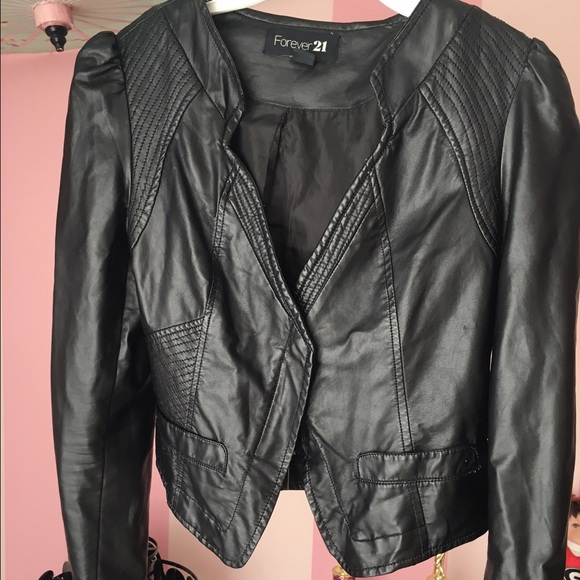 Forever 21 Black Leather Jacket