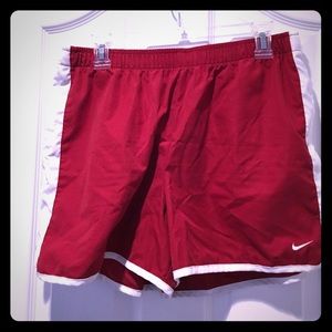 Nike Red & White Shorts