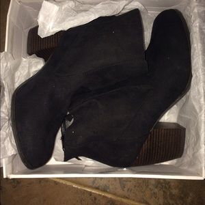 Black Suede Ankle Booties