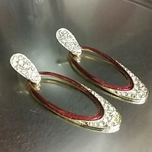 🔖Red & Gold Sparkling Earrings