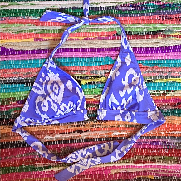 Periwinkle Boho Print Bikini Top