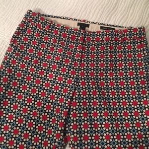 J crew Capri. Geometric print
