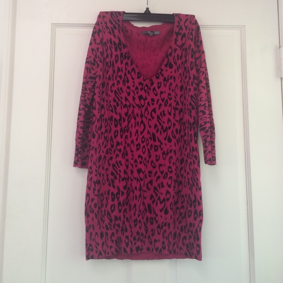 Pink and Black Leopard Sweater