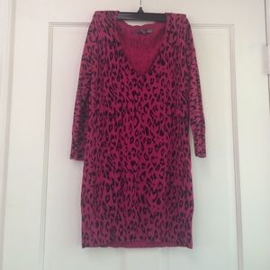 Pink and Black Leopard Sweater