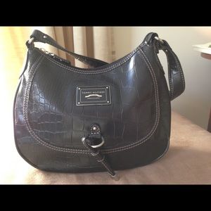 Tommy Hilfiger Blk Croc Handbag