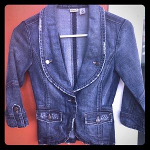 Rubbish fitted Jean blazer jacket