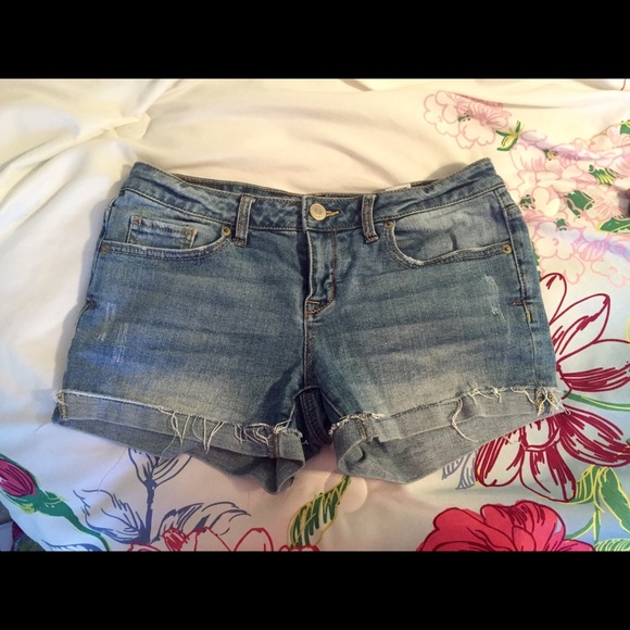 Midi Jean shorts