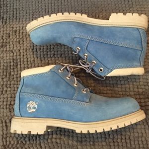 Brand new baby blue Timberland boots