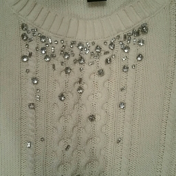 ❤NWOT White Grace Elements Sweater - Picture 3 of 4
