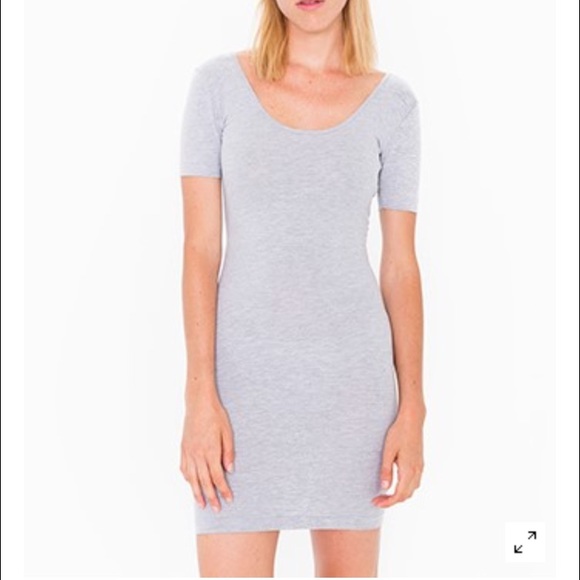 Scoop back American Apparel dress in RED