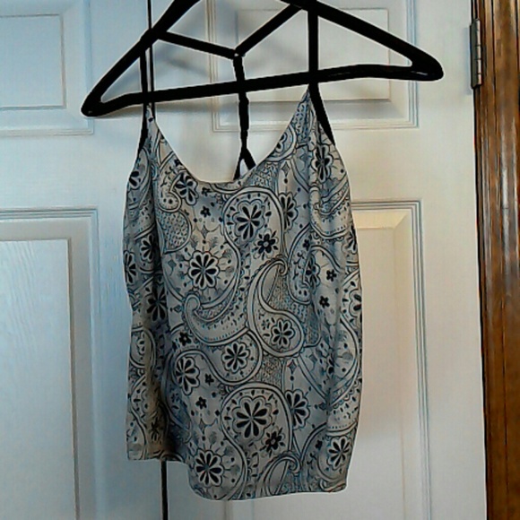 Mountain Hard Wear Gray Floral Workout Tank