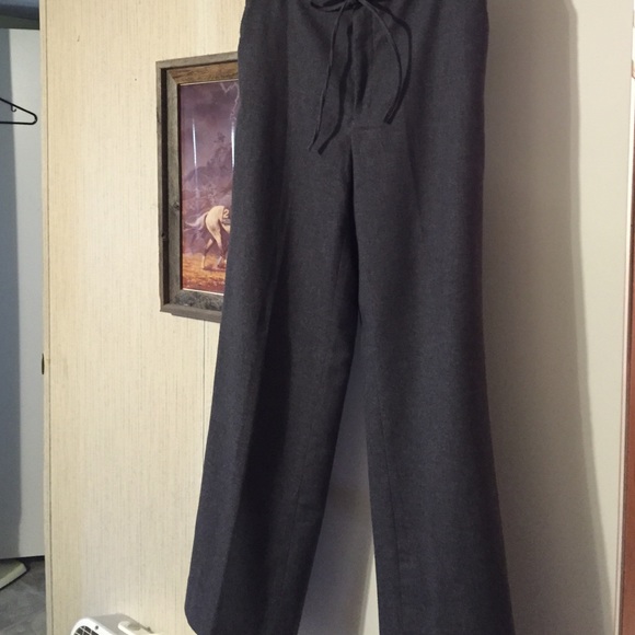 wool draw string slacks. - Picture 2 of 2