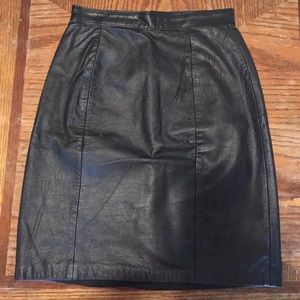 B.B Dakota high-waisted leather skirt