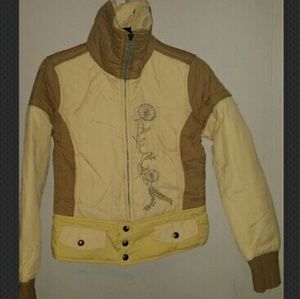 DIESEL mustard/tan jacket size Xsmall