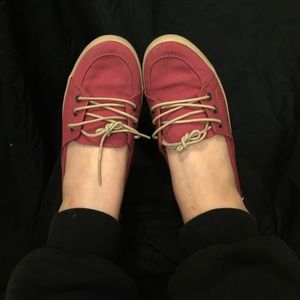 VANS maroon shoes