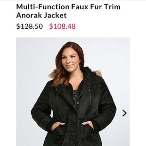 Torrid faux fur jacket
