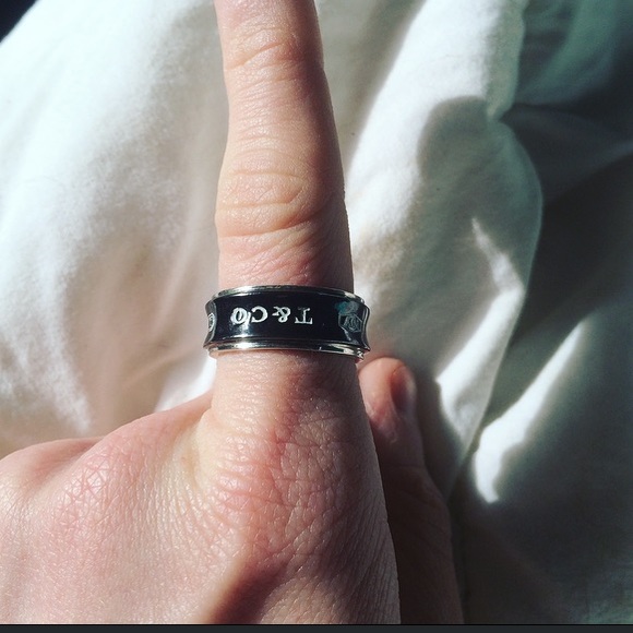 SOLD | Tiffany Black Titanium Ring - Picture 2 of 4