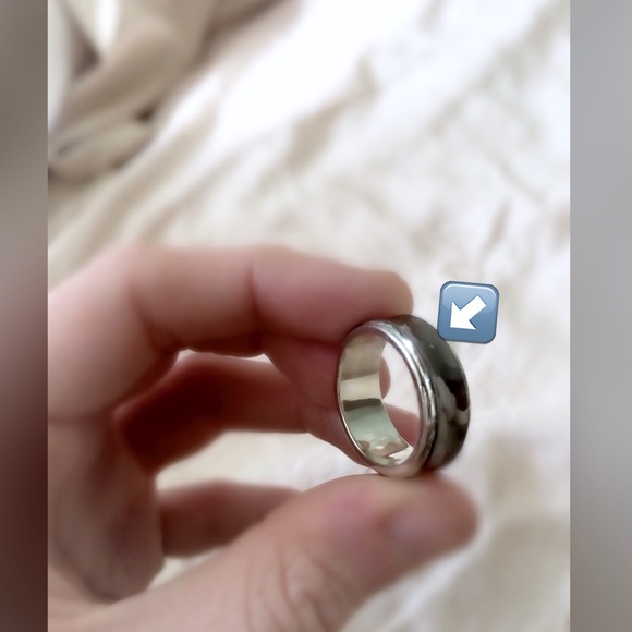 SOLD | Tiffany Black Titanium Ring - Picture 4 of 4