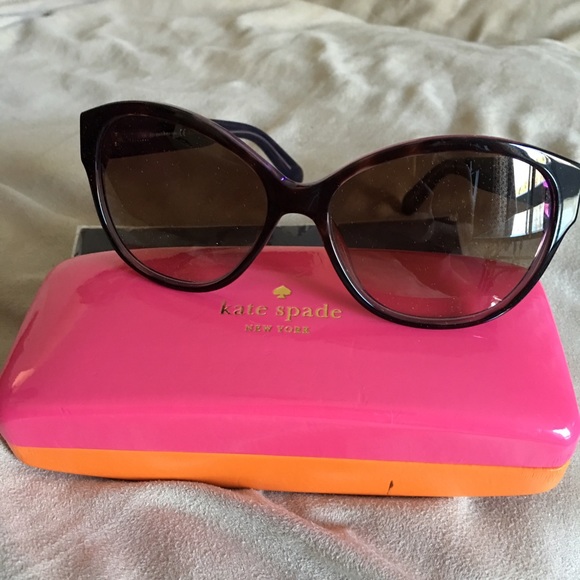 Kate Spade Kiersten Sunglasses NWB Color Purple