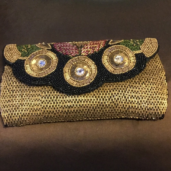 Handbags - Colorful beaded clutch