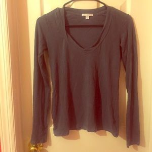 James Perse long sleeve v-neck tee.
