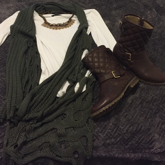 BCBG Crochet vest