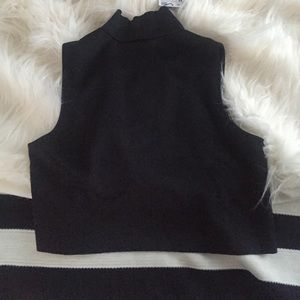 NEVER WORN Black Zara mock neck top