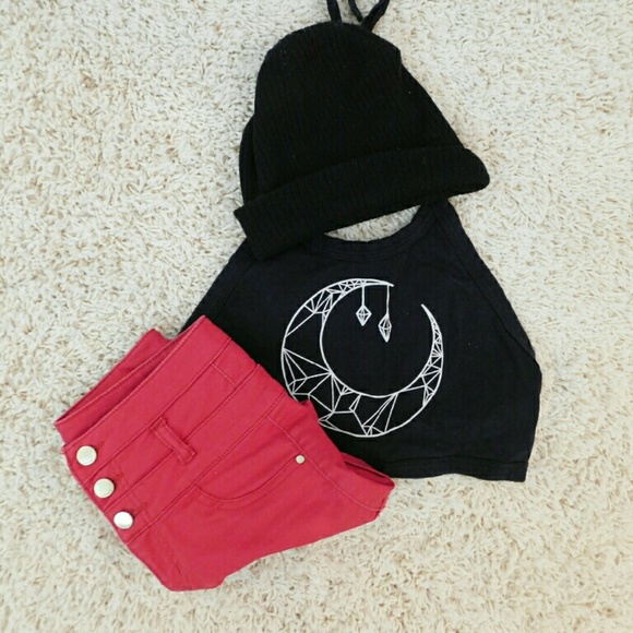 Edgy Moon Crop Top