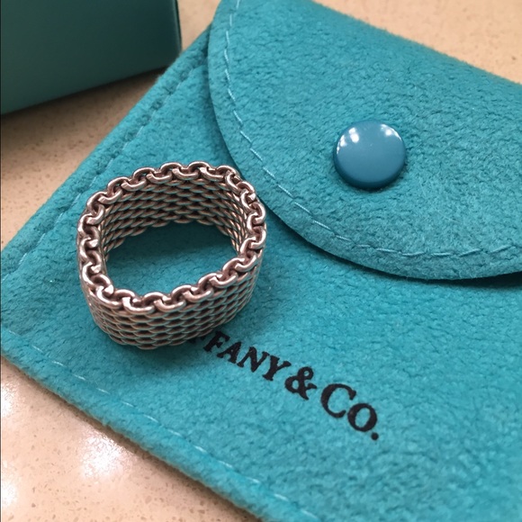 Authentic Tiffany and Co Somerset Ring size 6