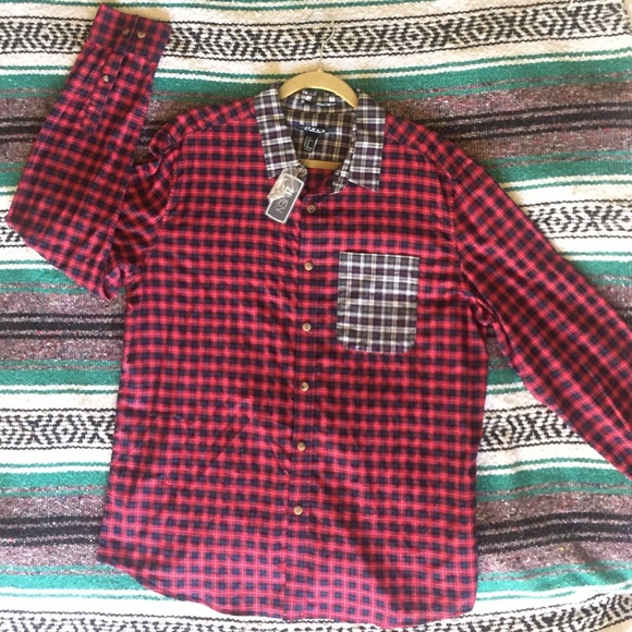 Forever 21 Men's XL Collared Plaid Shirt