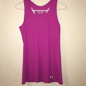 Under armour pink work out tank top