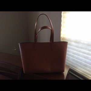 Mansur Gavriel Small Tote in Camello/Royal