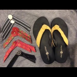 Lindsay Phillips Wedge Switch Flopes w/ Switches