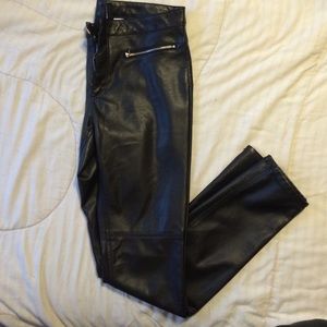H&M Black Leather Pants 👖