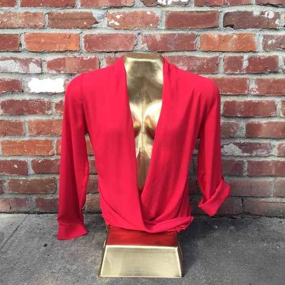 Pleione faux wrap blouse