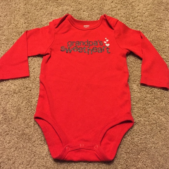 Carters Onesie Size 18 Month Grandpa's Sweetheart