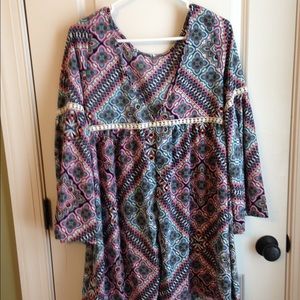 Bohemian Style Mini Dress