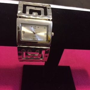 Silver bracelet watch