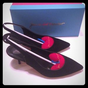 Jean-Michel Cazabat Seducta suede sling backs