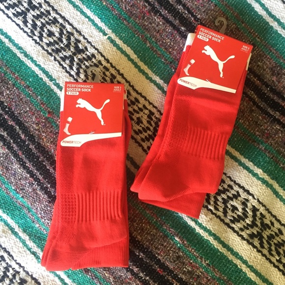 Puma Performance Soccer Sock Red/White
